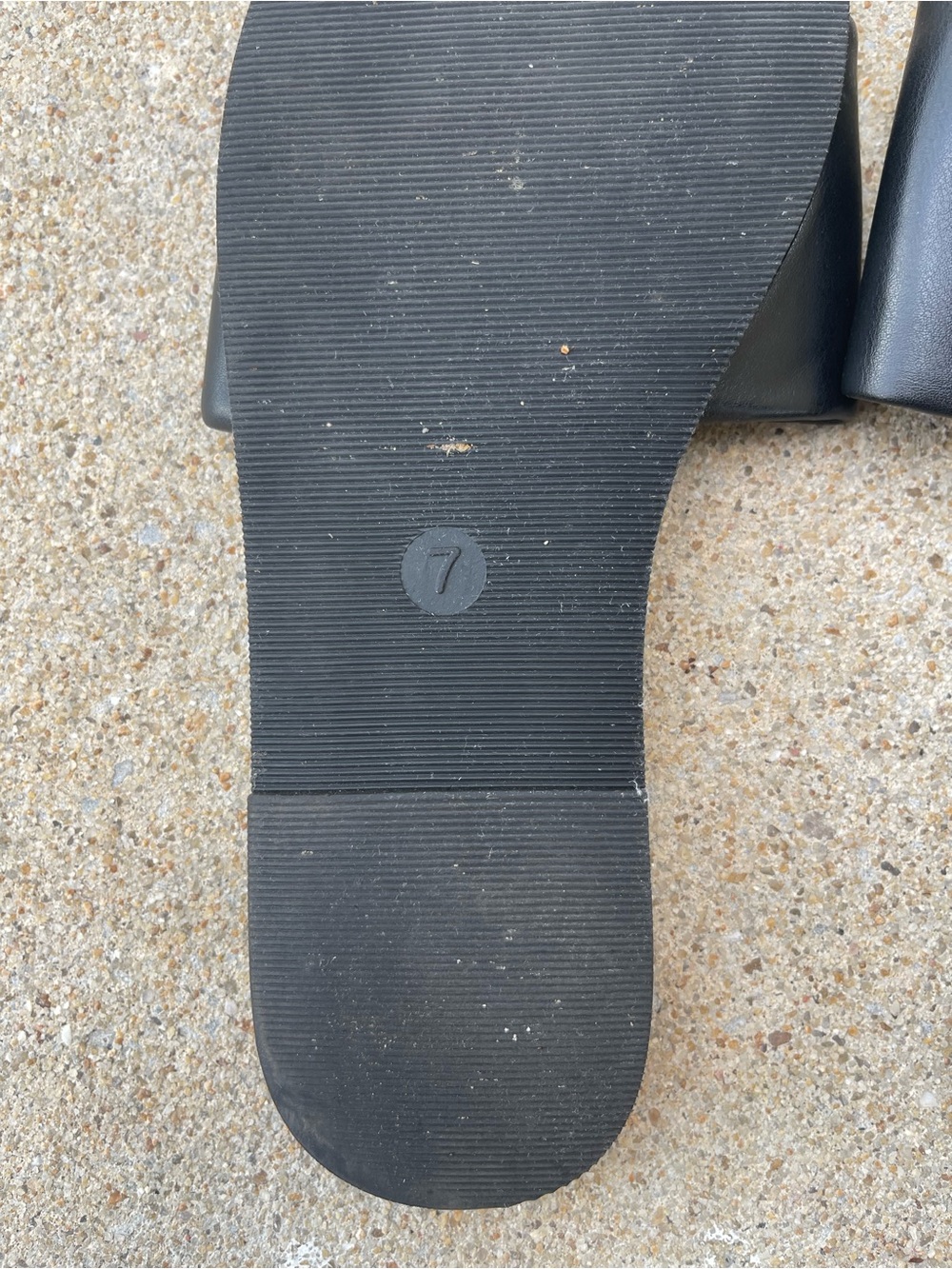 a new day Black Slip-On Slide Sandal Size 7 - Picture 4 of 10